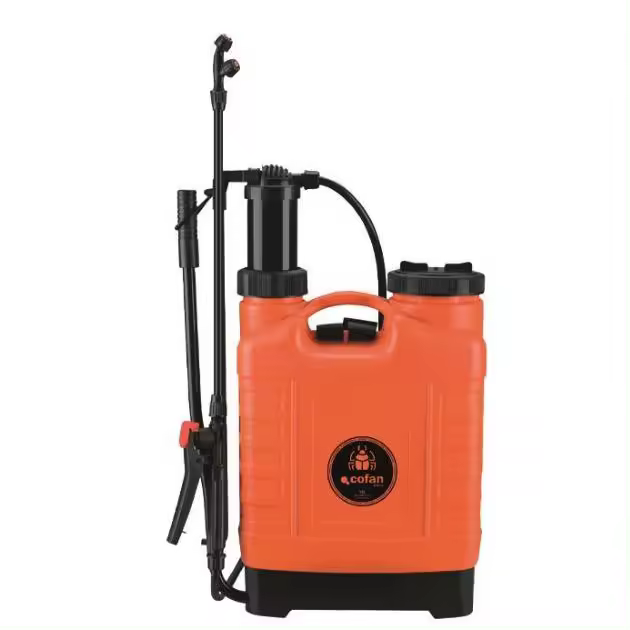 Pulverizador Espalda Manual  Capacidad: 12 litros  Color: Naranja/Negro - 1