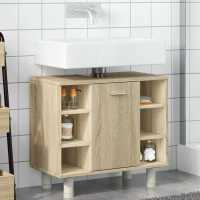 vidaXL Armario de baño madera ingeniería roble Sonoma 60x32x53,5 cm - details 2