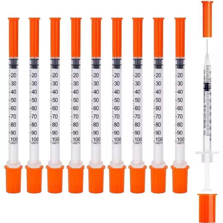 Jeringas de plástico de 1 ml con aguja, selladas individualmente, para múltiples usos, 30 g x 8 mm, herramienta de medición y dispensación. - 1