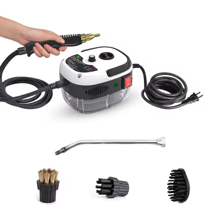 Limpiador a vapor de 1500 W, presurizado a alta temperatura, para pisos, autos, cocinas y baños. - 1