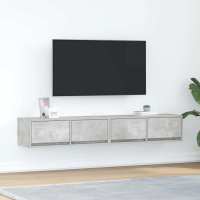 vidaXL Muebles de TV 2 uds 80x31x25,5 cm Madera de ingeniería en color Blanco/Madera antigua/Roble Sonoma y más | almacenamiento funcional diseño moderno para baño dormitorio sala - details 7