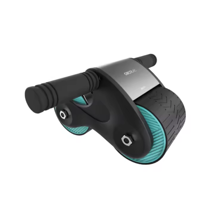 Rueda para abdominales Cecotec Drumfit AB Fit con esterilla acolchada azul/negro - 1