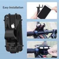 Soporte De Teléfono Móvil Para Bicicleta Y Motocicleta Compatible Con iPhone Samsung Xiaomi Soporte De Celular De Silicona Para Vehículos - details 10