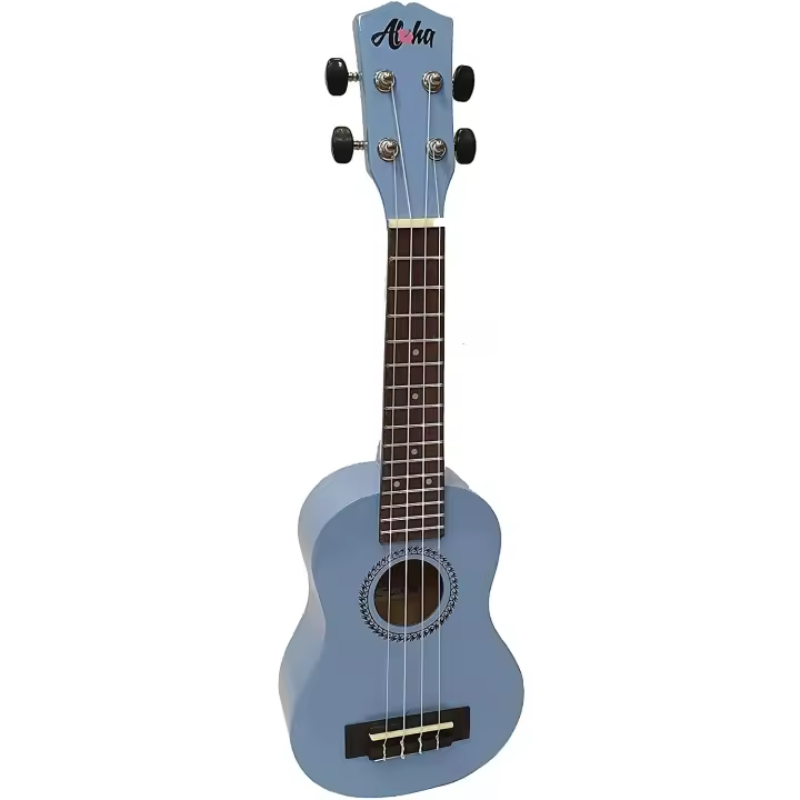 Ukelele soprano JM Forest Aloha SK2100BL de 21" color azul, ideal para principiantes y con maderas de calidad - 1