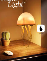 Lámpara De Noche Flotante Controlada Por Voz Con 72 Colores Cambiantes Y Sensing Ambiental Jellyfish LED Para Decoración - details 5
