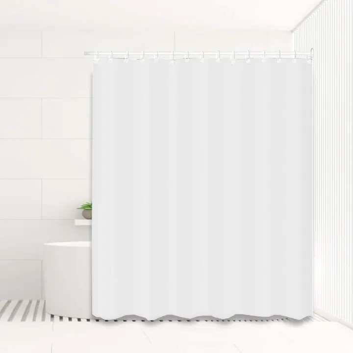 GREATOYAR Cortina Ducha Impermeable, Cortina Baño, Cortina Bañera Lavable, Shower Curtian, Antimoho, 10 Anillos Incluidos, 100% Peva, 180x180cm, Blanco/Azul/Beige/Rosa - 1