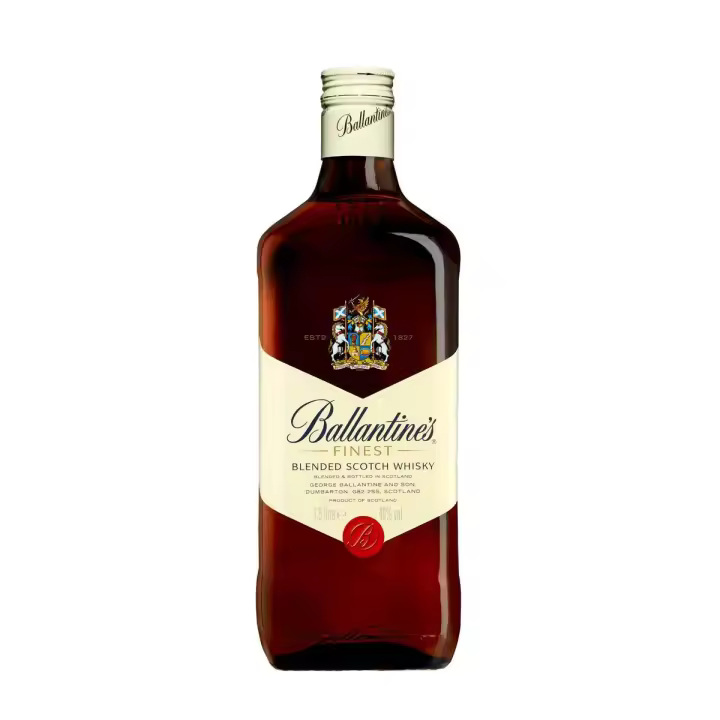 Ballantine's Finest Whisky – Botella 1,5L  Mezcla de Más de 40 Whiskies – Ideal para Disfrutar Solo o en Cócteles - 1