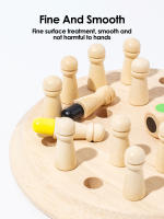 Juego De Ajedrez De Madera Con Tablero De Memoria Colorido Juguete Educativo Para Niños Entrenamiento De Concentración Y Memoria - details 5