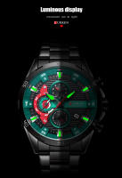 Reloj De Pulsera Curren 8402 Para Hombre Estilo Casual Y De Negocios Cronógrafo De 6 Manos Acero Inoxidable Resistente Al Agua - details 8