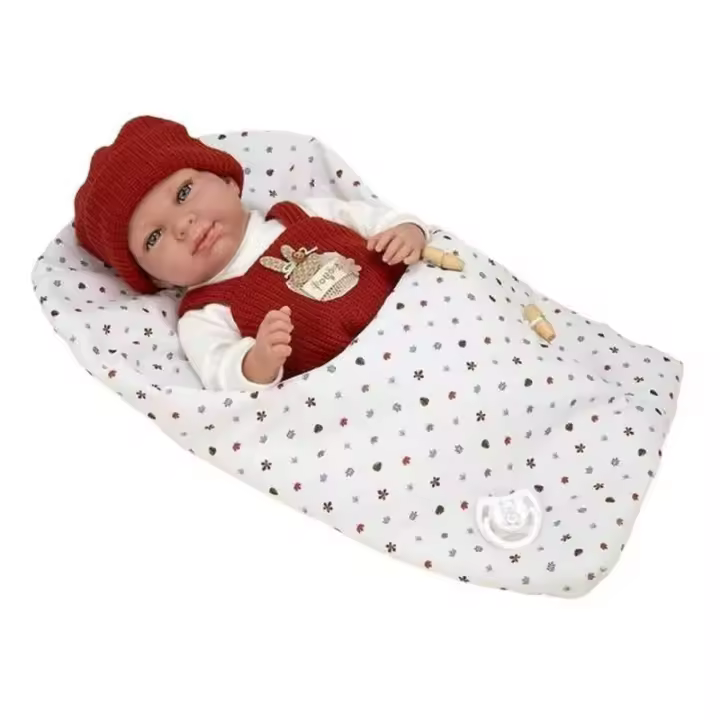 Muñeca Elegance Cris Naranja con Saco de Dormir 60897 - 1