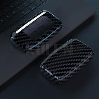 Funda De Llave De Coche En Fibra De Carbono ABS Para Land Rover Range Rover Sport Evoque Freelander Velar Discovery 4 Jaguar XE XJ XF - details 4