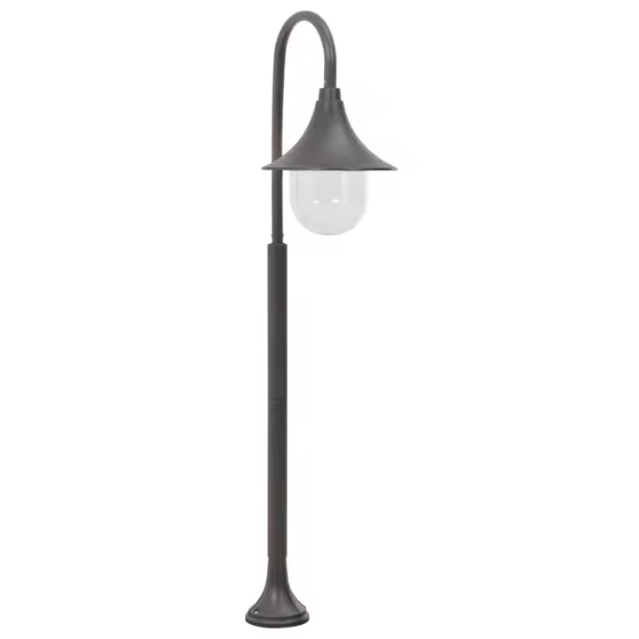 vidaXL Farola de jardín de aluminio color bronce E27 120 cm - 1