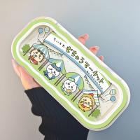 Estuche De Gafas Transparentes Chiikawa Con Diseño De Usagi Y Hachiware Resistente a La Presión Y Portátil Para Estudiantes Almacenamiento De Gafas Y Solares Accesorio De Dibujos Animados - details 2