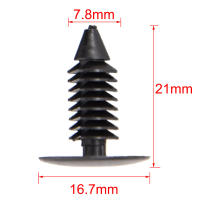 Clips De Nylon Para Automóvil Con Agujero De 8mm Resistentes Y Universales Para Parachoques Y Guardabarros 10-50PCS - details 9