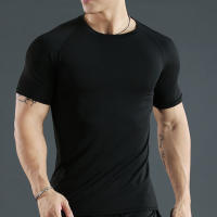 Camiseta De Compresión Para Hombre Fitness Entrenamiento Correr Quick Drying Manga Corta Deporte Camiseta De Gimnasio - details 1