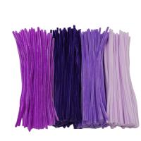 200PCS Lanas De Tubo Serie Morada Chenille Stem Suministros De Artesanía Para DIY Crafts Lanas De Tubo De Colores Morados - details 9