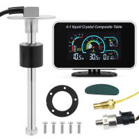 Medidor De Nivel De Combustible Y Presión Del Aceite Para Coche Con Sensor De Nivel De Combustible Y Temperatura Del Agua 4 En 1 Digital LCD 12V24V - details 6