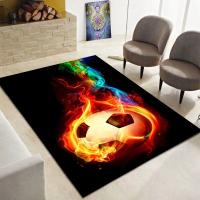 Alfombra De Fútbol Para Niños Y Niñas Alfombra Deportiva De Bola De Fútbol Para Decoración De Habitaciones Y Salones Material Poliéster Moderna Y Antideslizante - details 8