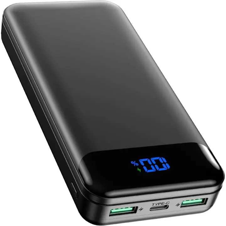 Power Bank, 20000mah Bateria Externa PD3.0&QC4.0 Carga Rapida Cargador Portatil, Tipo C(Entrada/Salida) Powerbank con Pantalla Digital para iPhone 16 15 14 Pro MAX, Samsung, Tablet - 1
