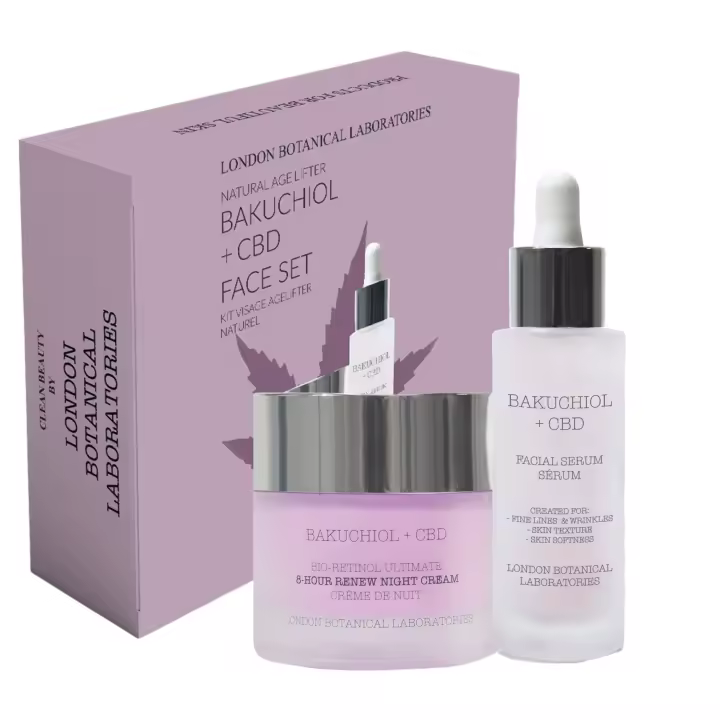 London Botanical Laboratories Set facial CBD + Bakuchiol (Suero + Hidratante) - 1