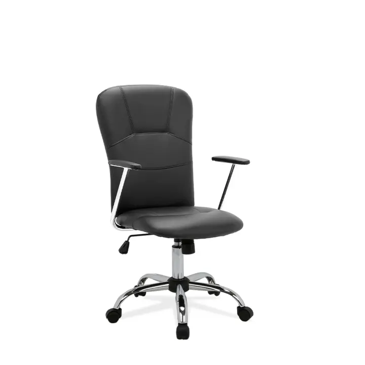 Furniture Style S.L. Silla de Oficina Furniture Style Magali en Símil Piel con Apoyabrazos Acolchado y Ruedas - 1