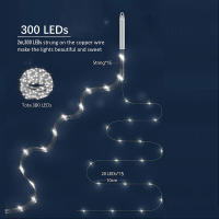 Guirnalda De Luces LED De 600 LED Para Navidad Decoración De Hogar Y Dormitorio Luz De Cascada Para Fiesta De Halloween - details 3