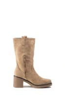 Paloma Wang Botas de Gamuza Beige con Tacón Medio - details 3