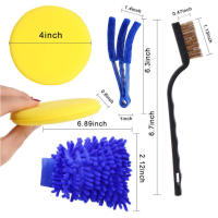 Kit De Limpieza Para Coche SEAMETAL 13/15 Piezas Con Cepillos De Limpieza Y Toallas Para Ventanas Y Rines Herramientas Para Eliminar Polvo Y Suciedad - details 4