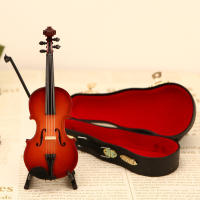 Mini Violín De Figura Elegante Y Retro Para Decoración De Habitaciones Y Estanterías Regalo Para Amantes De La Música Material De Resina - details 4