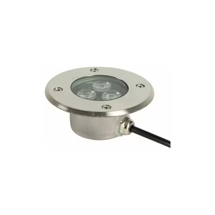 Foco LED empotrable para exterior muy fino, 3W, acero inoxidable, resistente al agua IP68, utilizado para jardín, acera, terraza - 1
