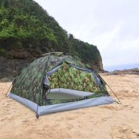 TOMSHOO Carpa Para Acampar Para 2 Personas Capa Sencilla Portátil De Verano Camuflaje Para Exteriores Viajes Material Oxford 600D Con Reflectante Mylar - details 2