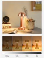 Lámpara De Mesa LED Táctil De 3 Colores Retro Para Café Luz Nocturna Recargable Decorativa Para Escritorio Sensor Para Dormitorio - details 4