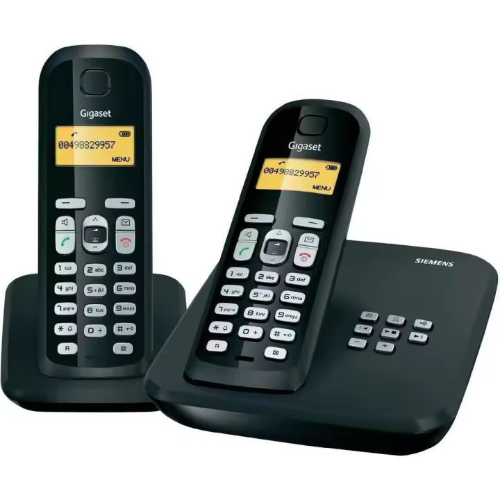 Gigaset AS300 Duo – Teléfono Inalámbrico DECT con Pantalla Retroiluminada, Manos Libres y Gran Autonomía - 1