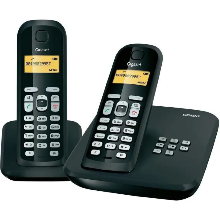 Gigaset AS300 Duo – Teléfono Inalámbrico DECT con Pantalla Retroiluminada, Manos Libres y Gran Autonomía - 1
