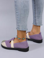 Zapatos Planos De Mujer Color Bloqueado Sencillos Y Moda Transpirables Para Primavera Y Otoño Cierre SLIP-ON Cómodos Y Prácticos - details 8