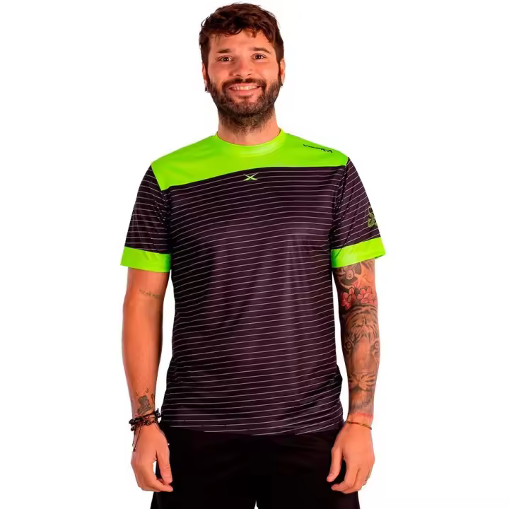 Camiseta Vibora Black Mamba X Aniversario Negro Amarillo Fluor - 1