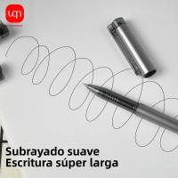 Lápices De Gel Negros Mate WQN Tinte De Calidad Superior 0.5mm 3/6/12PCS Para PráCTICas Universitarias Y Oficinas Material plÁSTICO - details 2