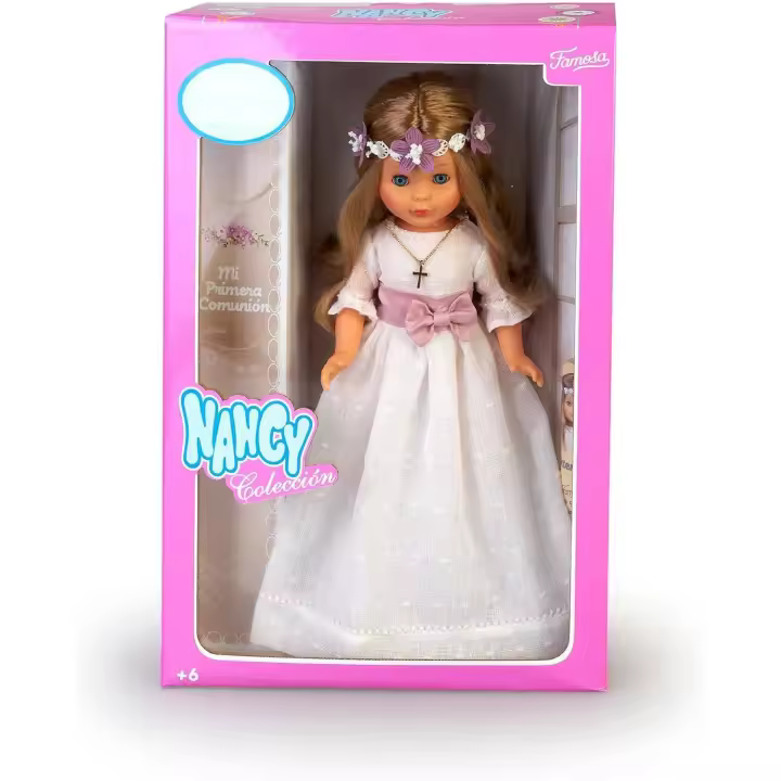 Nancy Colección Comunión corona de flores rubia Famosa NAL0100 - 1