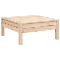 vidaXL Taburete de jardín madera maciza de pino Pino natural, Marrón cera, Douglas natural Conjunto Terraza Muebles Jardín Exterior Juego de Muebles de jardín Mueble Jardín Exterior Muebles de Salon Exterior - details 0
