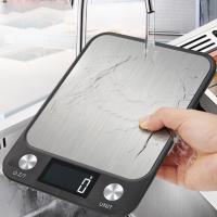 Báscula De Cocina 15Kg/1g Electrónica Digital Con Diseño De Acero Inoxidable Para Medir Alimentos Y Pasteles Escala Inteligente Para Café - details 0