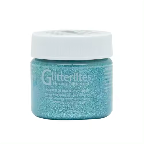 Angelus PINTURA CUERO Y POLIPIEL ANGELUS GLITTERLITES ICE BLUE 29,5 ML - 1