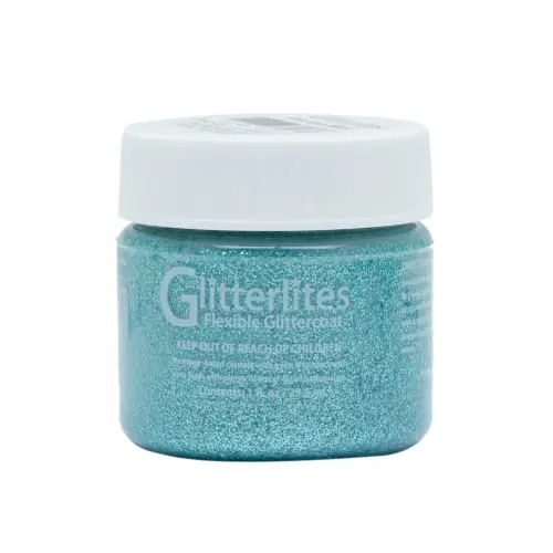 Angelus PINTURA CUERO Y POLIPIEL ANGELUS GLITTERLITES ICE BLUE 29,5 ML - 1