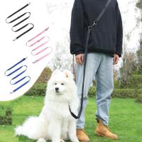 Correa De Nylon Para Perros Pequeños 2.5cm Estilo Policía Control De Mano Libre Para Caminar Y Entrenamiento Seguridad De Cadena Para Mascotas - details 0