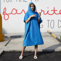 Poncho De Playa Con Capucha Para Adultos Toalla De Baño De Microfibra Toalla De Natación Wetsuit Toalla Cambio Surf - details 5