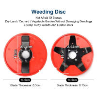 Cortadora De Malezas Doble Uso Placa De Weeder Multifuncional Para Jardín Con Hojas De Acero De Carbono Mower Y Afeitadoras De Hierba 2/5 Dientes Cabeza De Trimmer De Valla - details 6