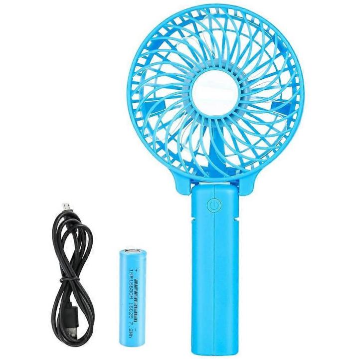 Mini ventilador USB de mano con badería (Negro) — oferta en Miravia