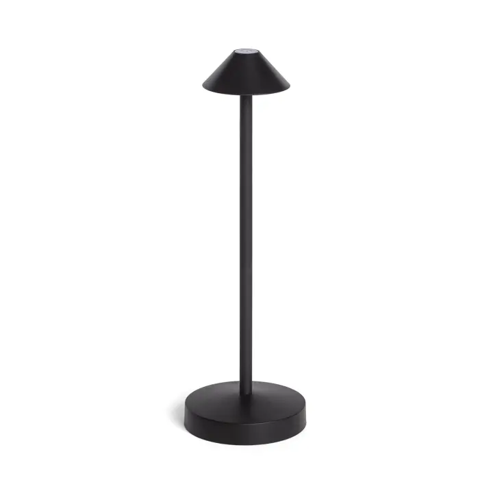 Ledkia Lámpara de Mesa LED Portátil para Exterior Metal con Batería Recargable Magatzi Marrón - 1