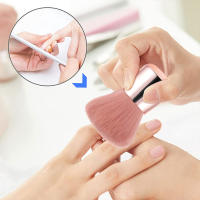 Beauty & Fashion Cepillo Removedor de Polvo de Uñas, Cepillo Limpiador de Polvo Para Arte de Uñas, Cepillo Limpiador de Polvo Suave para Maquillaje,  Pincel Cosmético para Base, Colorete, Plumero para Arte de Uñas, Herramientas de Maquillaje (Oro Rosa) - details 3