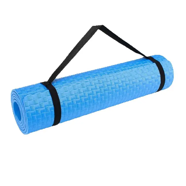 Esterilla De Yoga Antideslizante Con Correa 60 Cm X 190 Cm,PARA GIMNASIO YOGA DEPORTE,COLOR CELESTE O ROSA,cm,fespu - 1