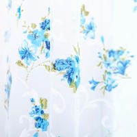 Cortinas Transparentes De Voile Con Estampado De Flores Para Cocina Sala De Estar Dormitorio Tratamiento De Ventana Decoración Del Hogar Translúcidas Y Ligeras Para Ambiente Moderno - details 18